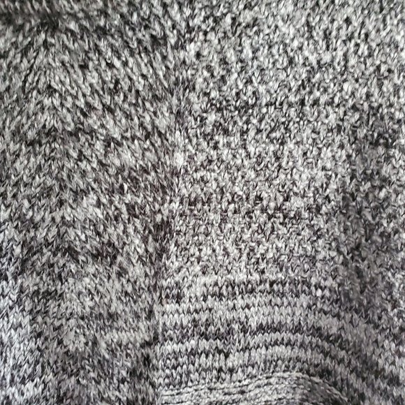 BCBG MaxAzria Gray Cable Knit Cardigan XS Asymmetric Open Front Boho Chic Layer - Picture 7 of 8